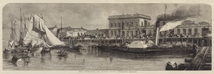 Neues Zollhaus und Bahnhof, Folkestone